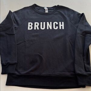 Women's Sweatshirt Alternative Black 'Brunch' from Tatte Boston Size: M
